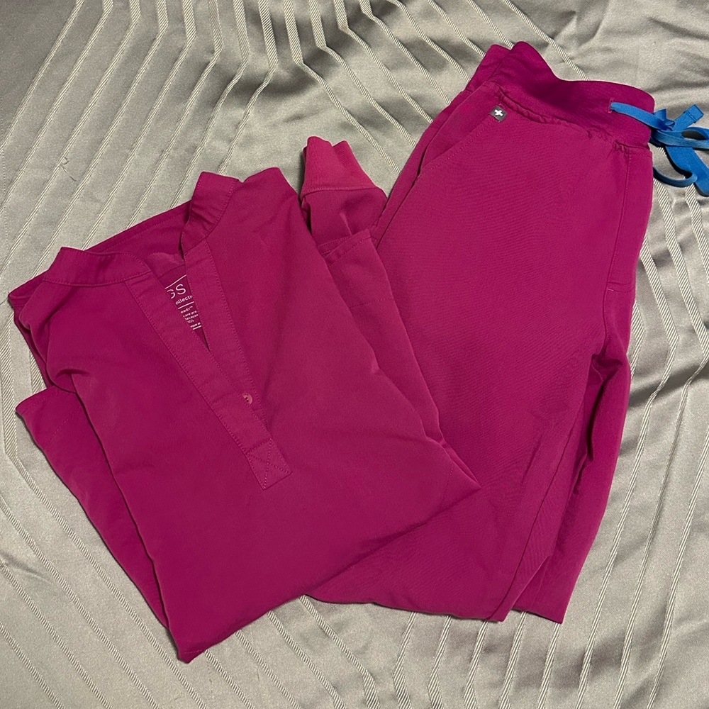 Figs pink XS set